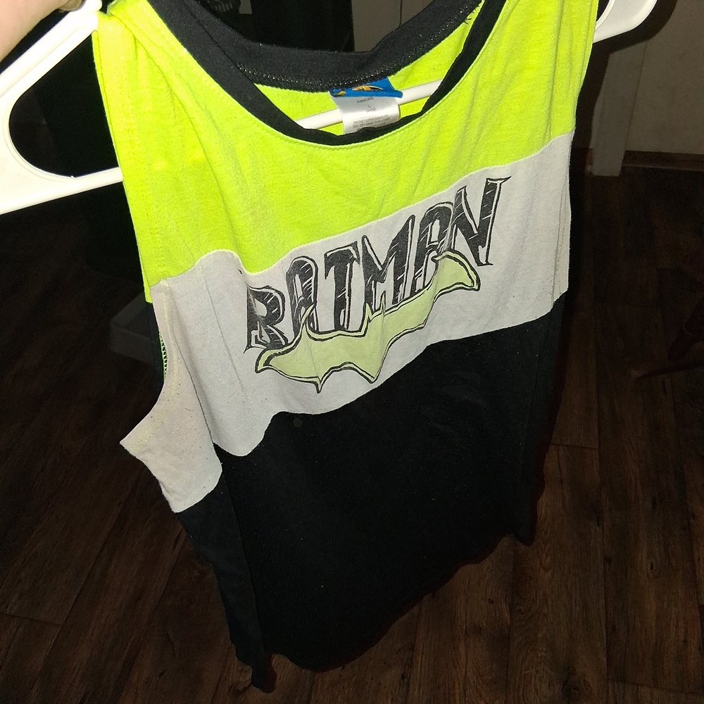Batman Kids Tank Top - Lime, Gray, and Black